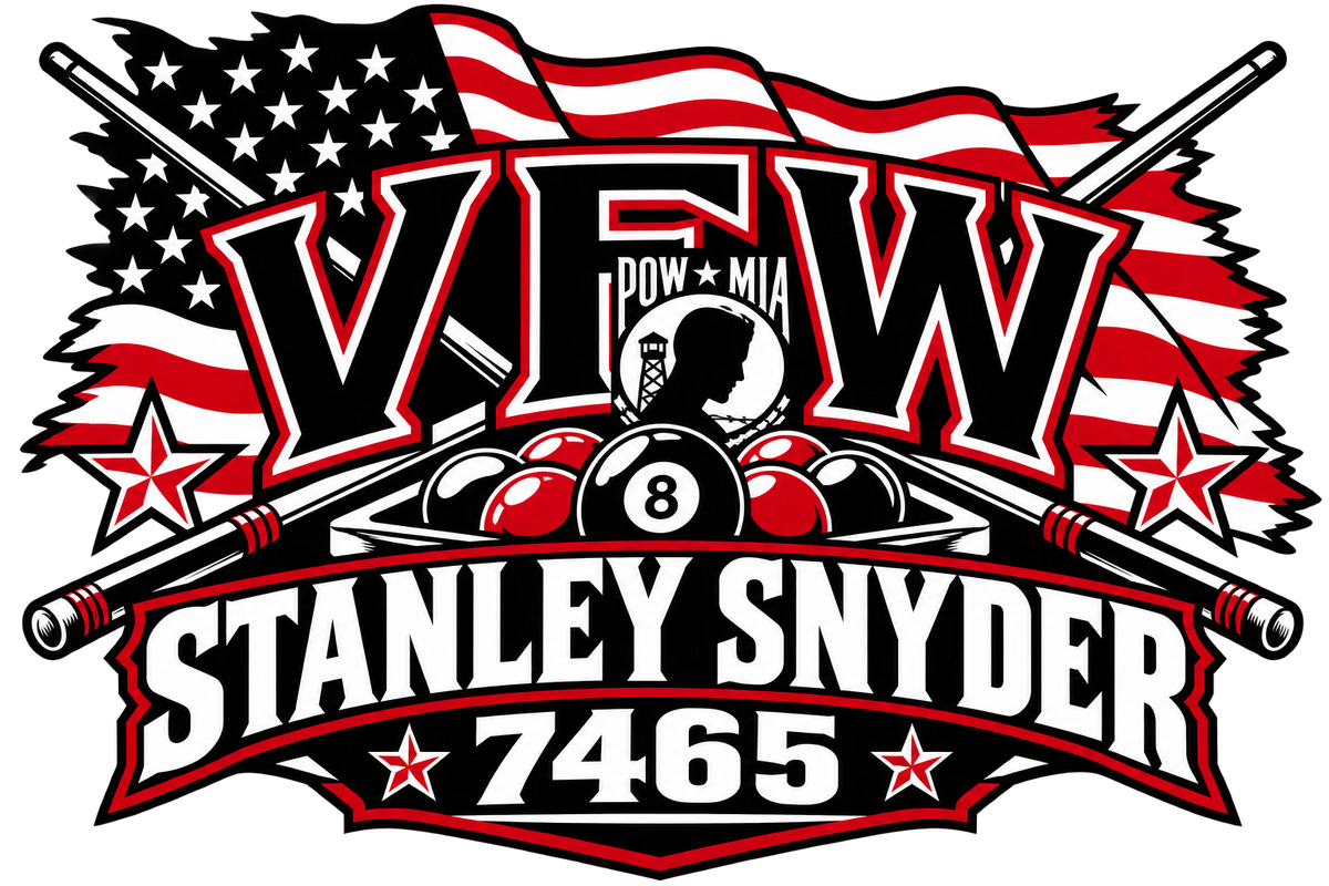 VFW Stanley Snyder 7465 — Rack ’Em Up T-Shirt