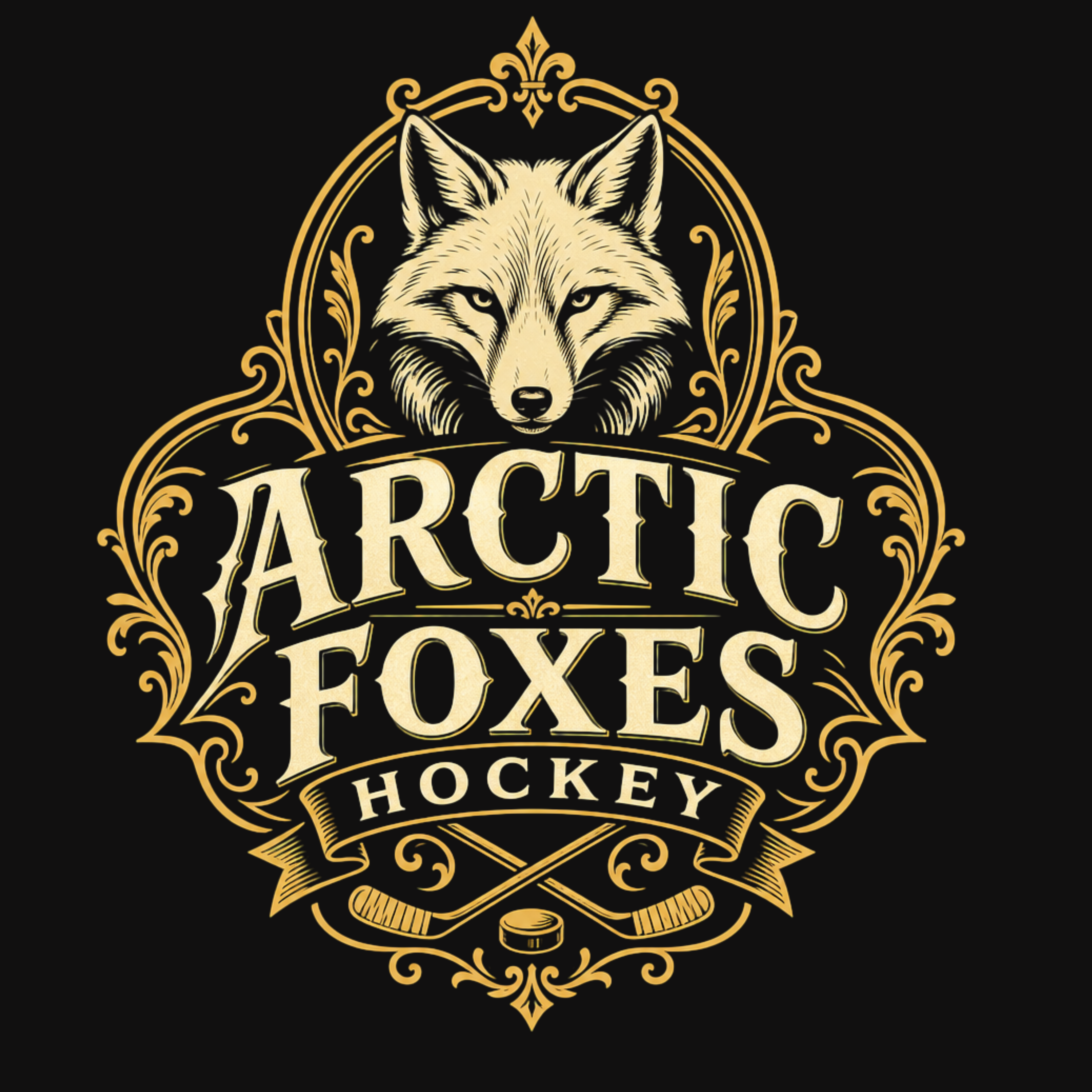 Arctic Foxes Hockey – Vintage Fox Collection womens hoodie