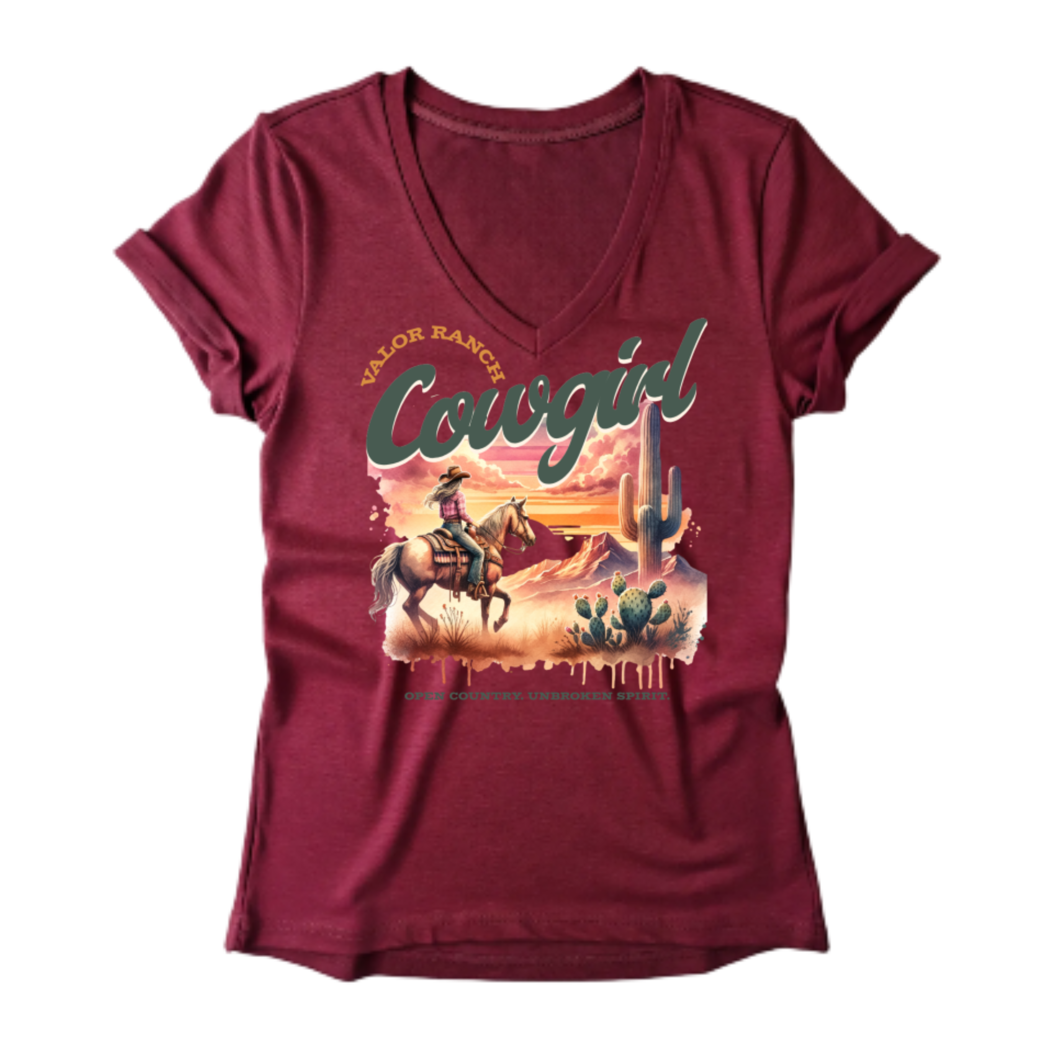 Valor Ranch Wear — Open Range Cowgirl Tee