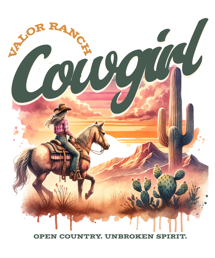 Valor Ranch Wear — Open Range Cowgirl Tee