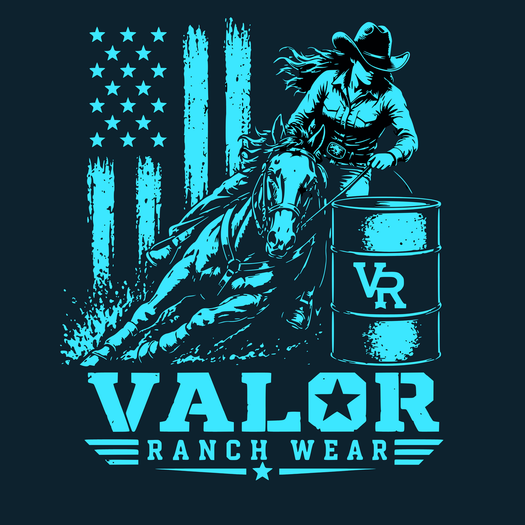 Turn With Valor – Barrel Racing Tee