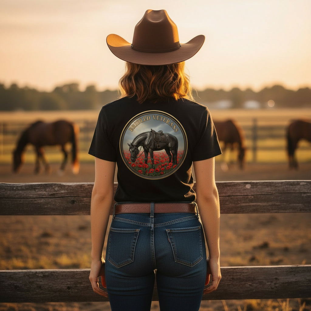 bridled veterans Remembrance Graphic Tee