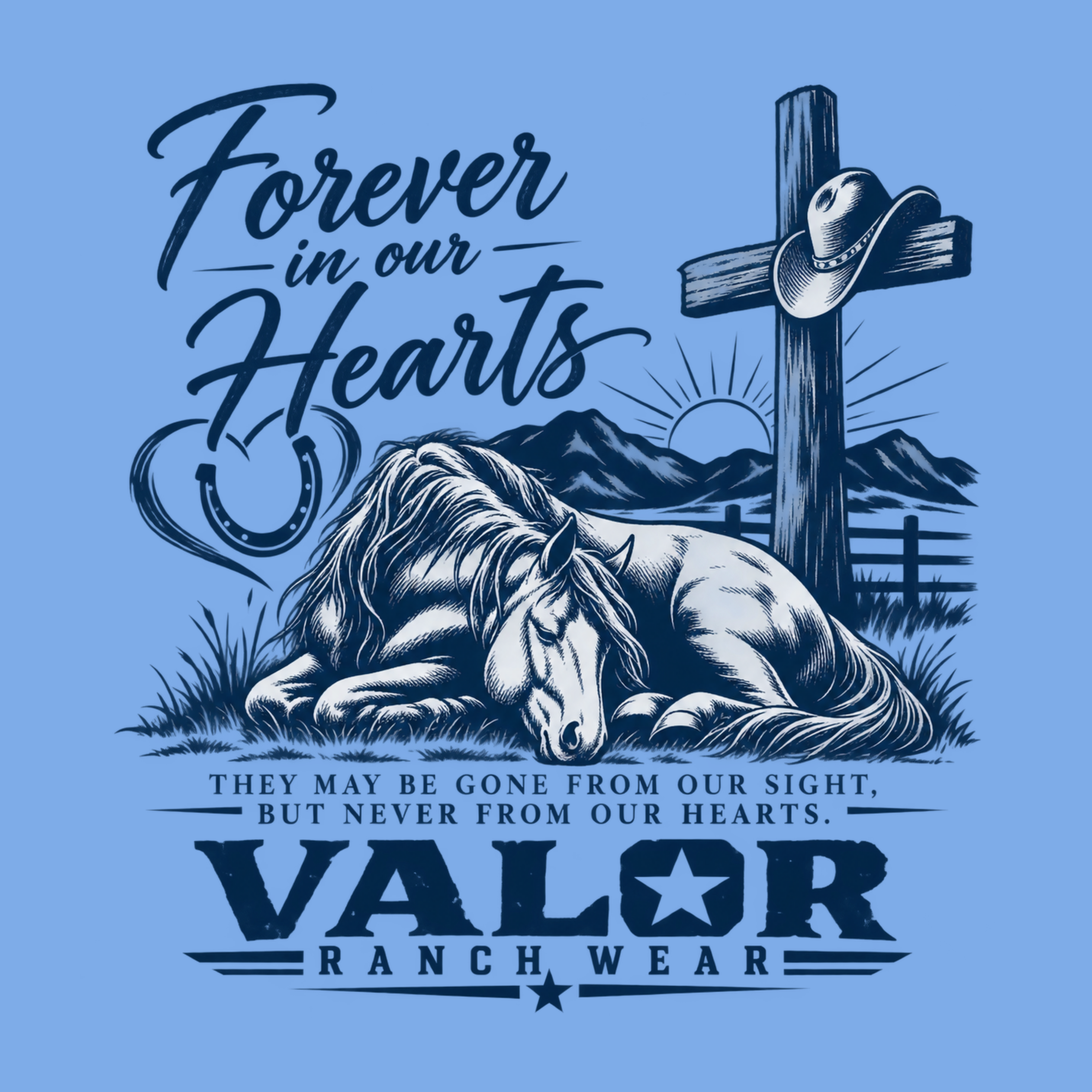Forever in Our Hearts – Equine Memorial Tee