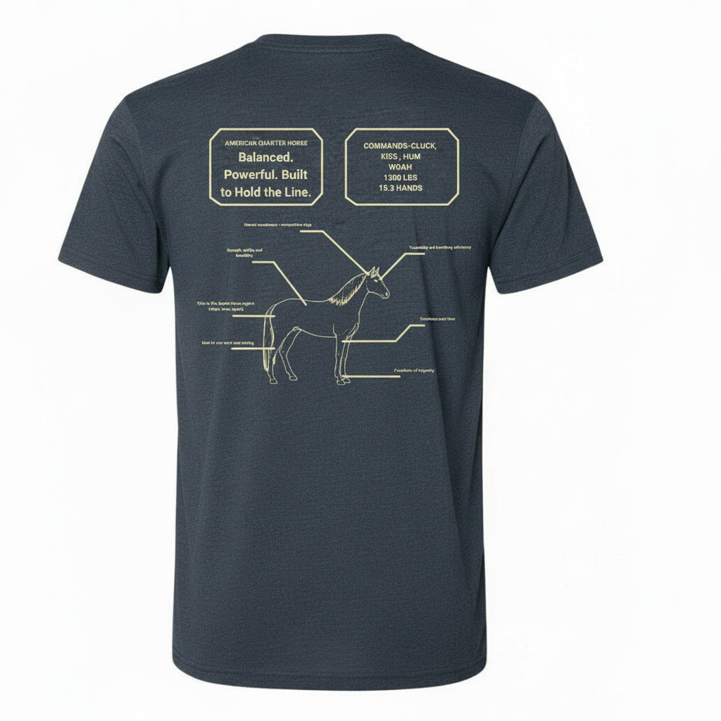 American Quarter Horse Anatomy Tee