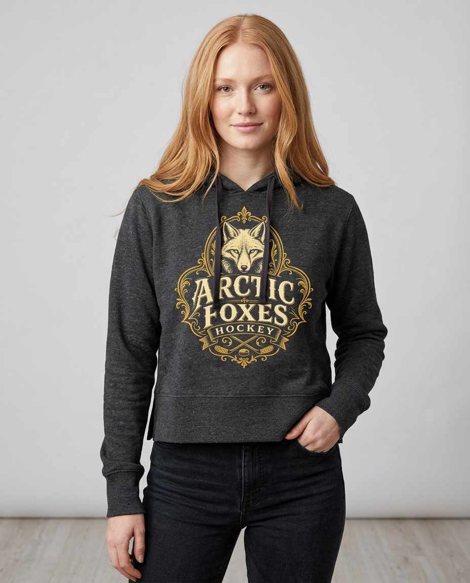 Arctic Foxes Hockey – Vintage Fox Collection womens hoodie