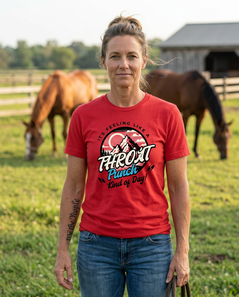 It’s Feeling Like a Throat Punch Kind of Day – Funny Attitude T-Shirt