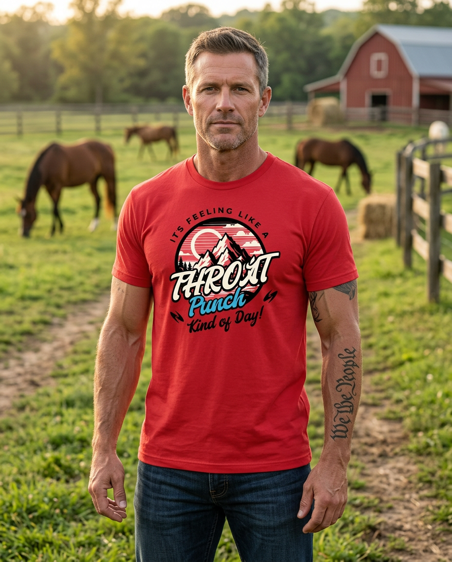 It’s Feeling Like a Throat Punch Kind of Day – Funny Attitude T-Shirt