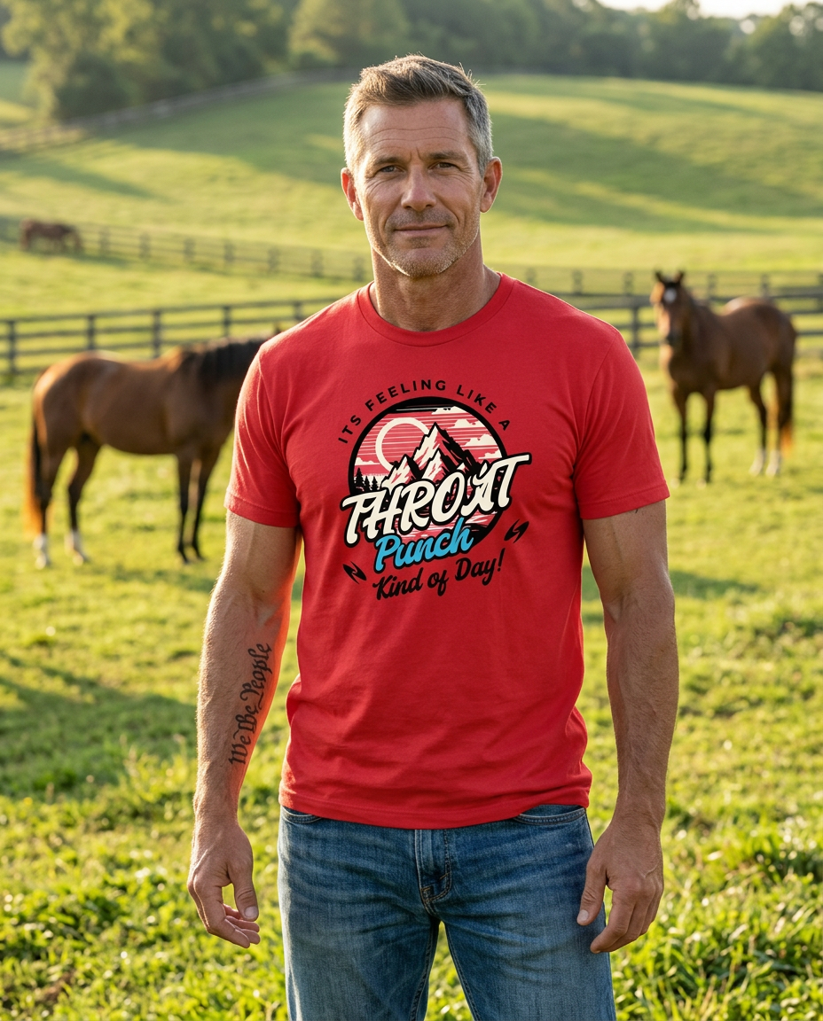 It’s Feeling Like a Throat Punch Kind of Day – Funny Attitude T-Shirt