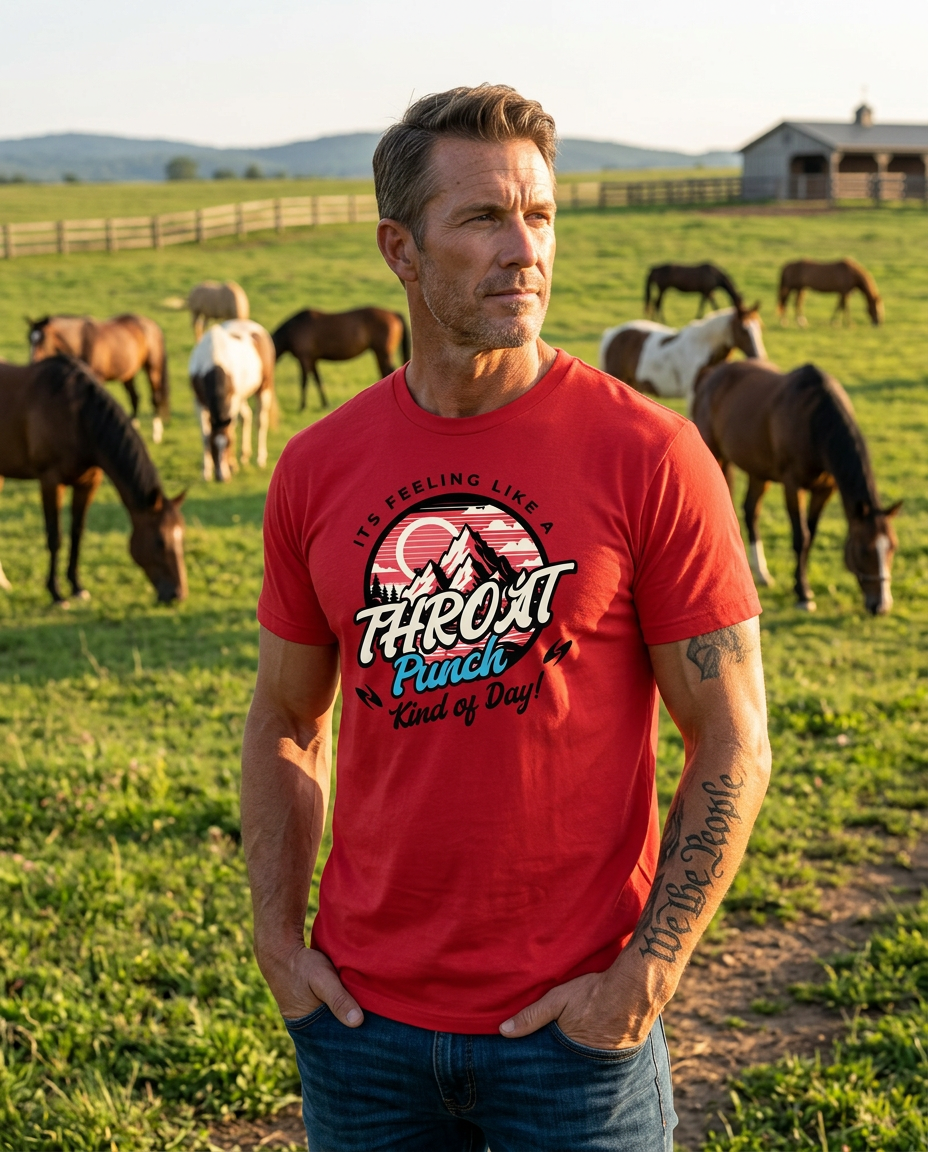 It’s Feeling Like a Throat Punch Kind of Day – Funny Attitude T-Shirt