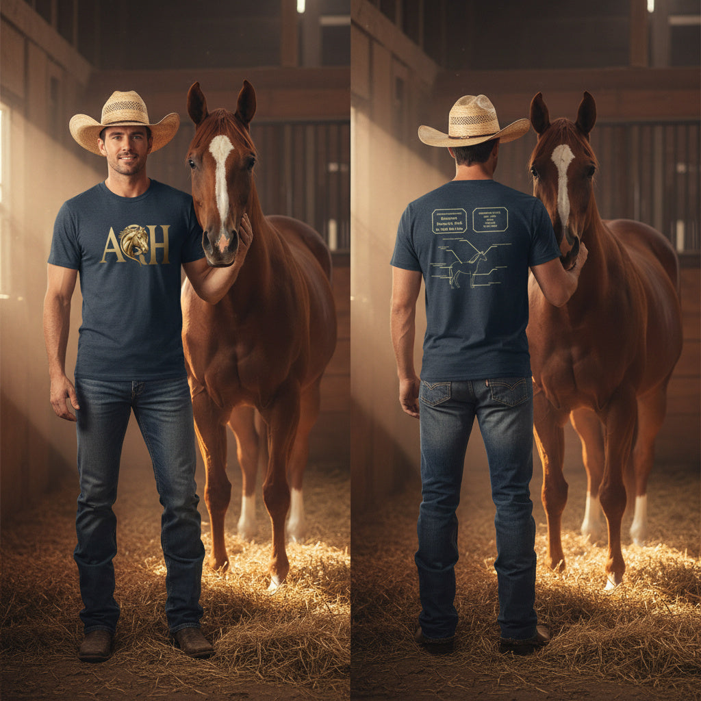 American Quarter Horse Anatomy Tee