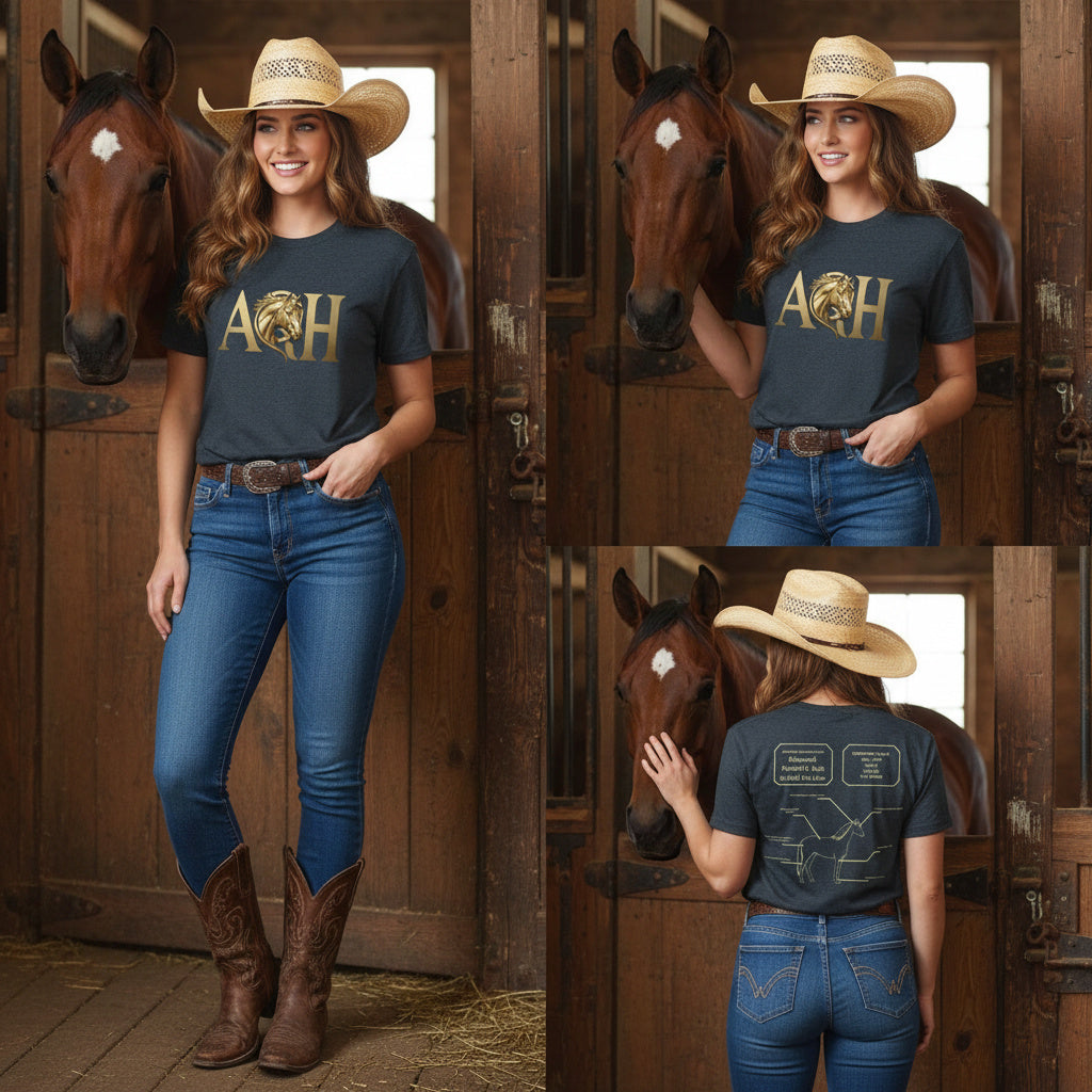 American Quarter Horse Anatomy Tee