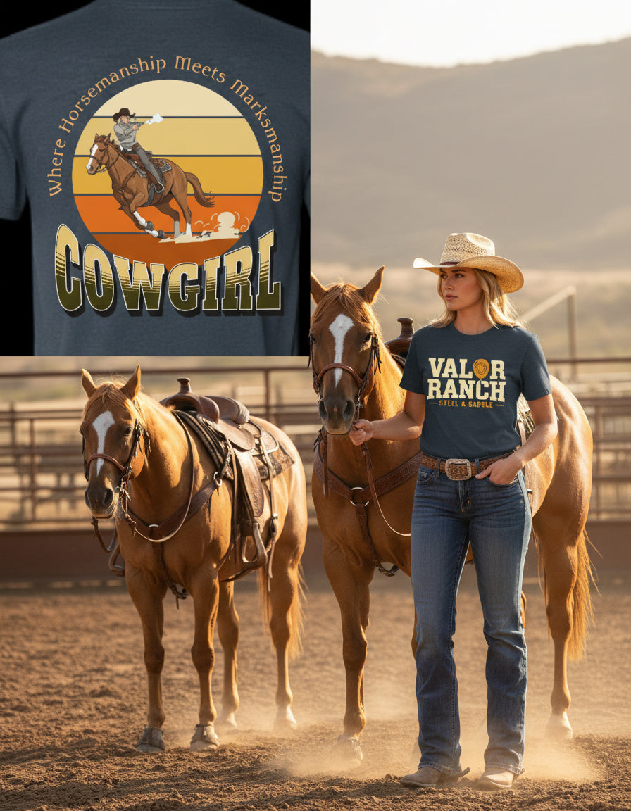 Valor Ranch – Mounted Shooting Tee classic