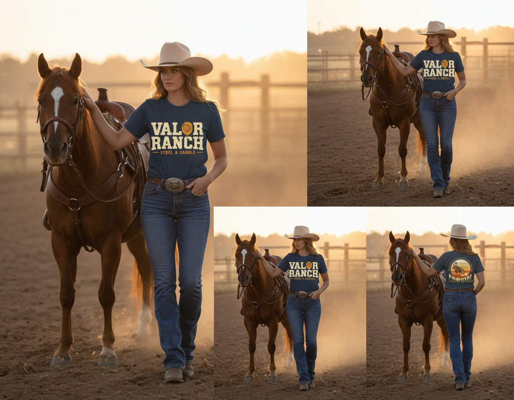 Valor Ranch – Mounted Shooting Tee classic