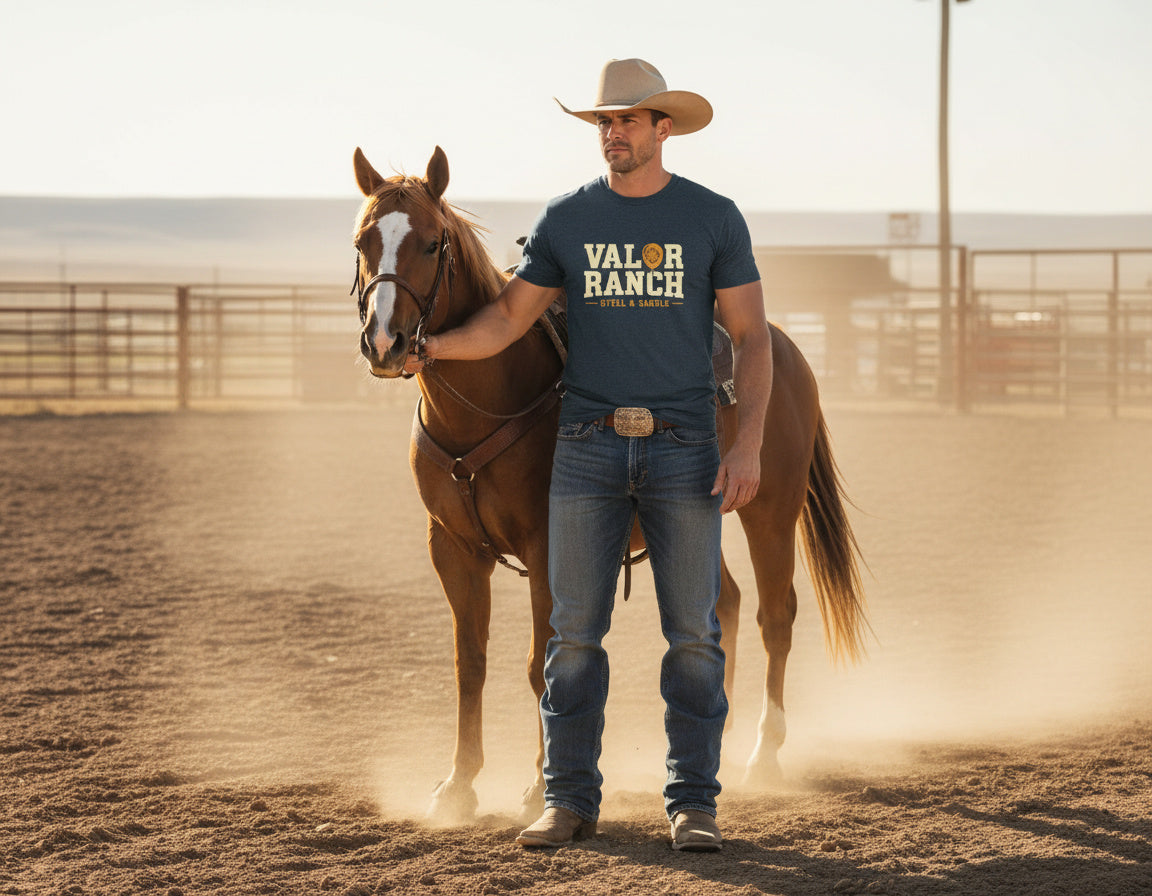 Valor Ranch – Mounted Shooting Tee classic
