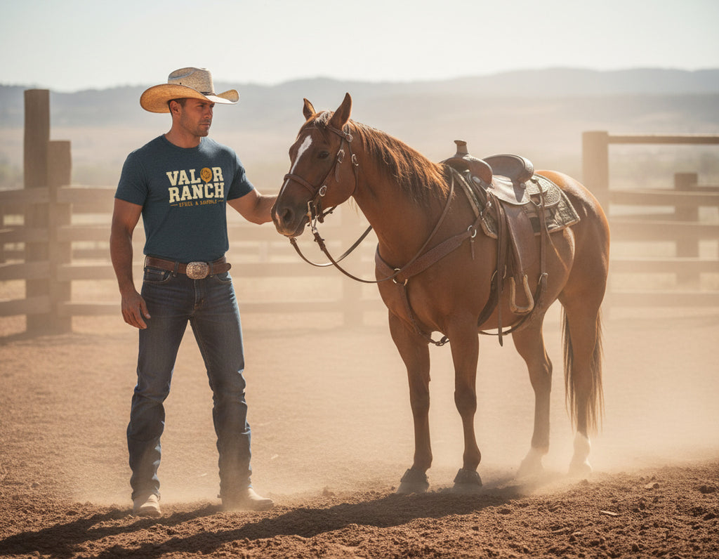 Valor Ranch – Mounted Shooting Tee classic