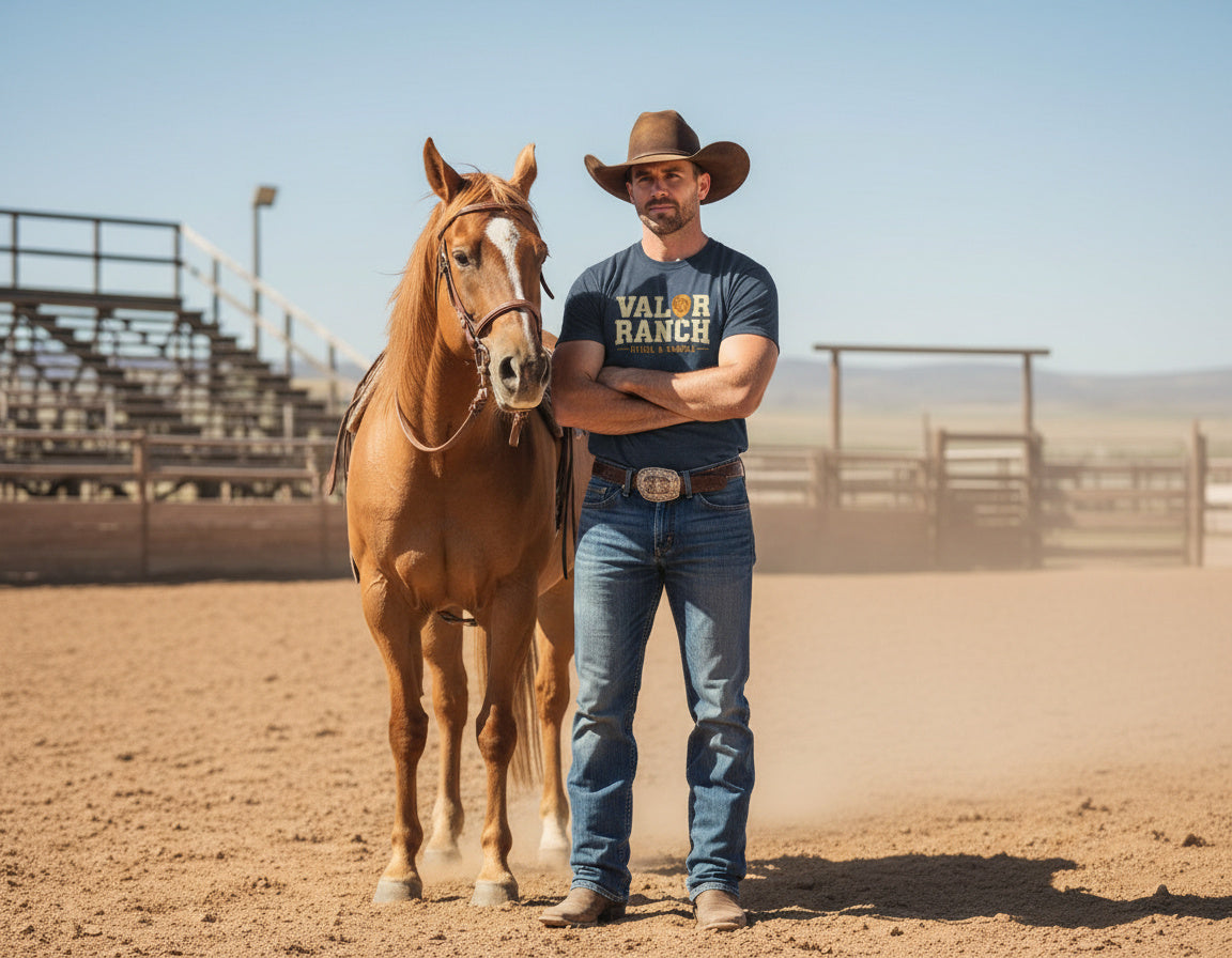 Valor Ranch – Mounted Shooting Tee classic