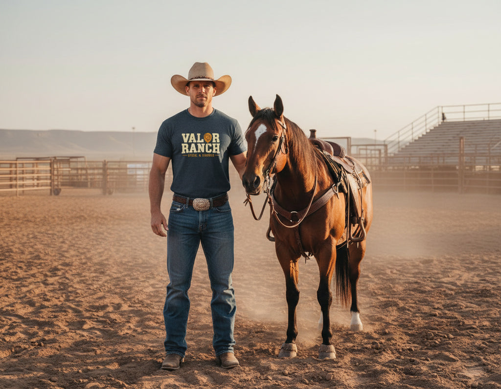 Valor Ranch – Mounted Shooting Tee classic