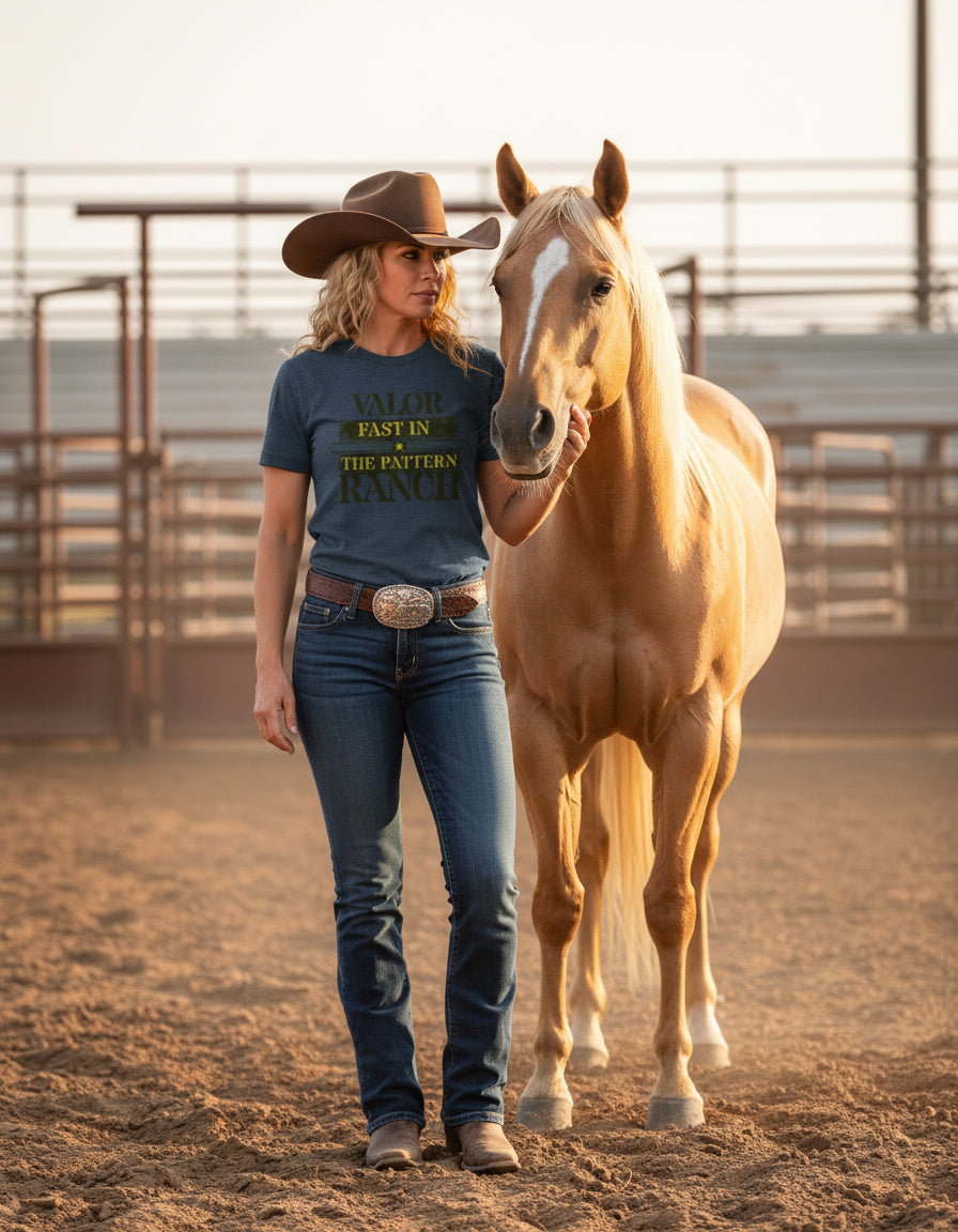 Valor Ranch – Sector of Fire Barrel Racing Tee