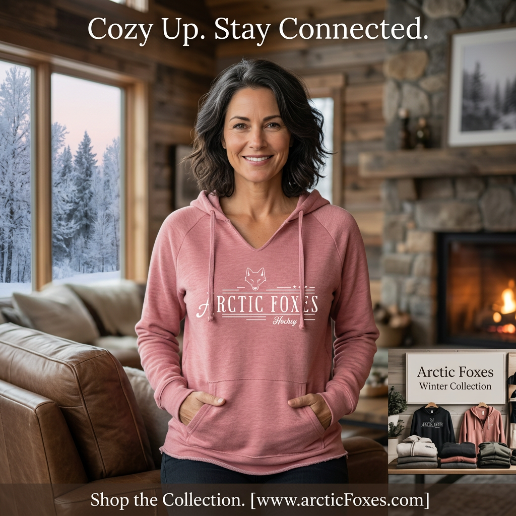 Arctic Foxes Hockey Mom Hoodie