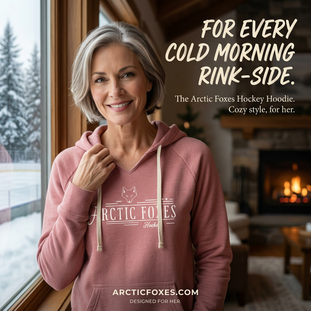 Arctic Foxes Hockey Mom Hoodie
