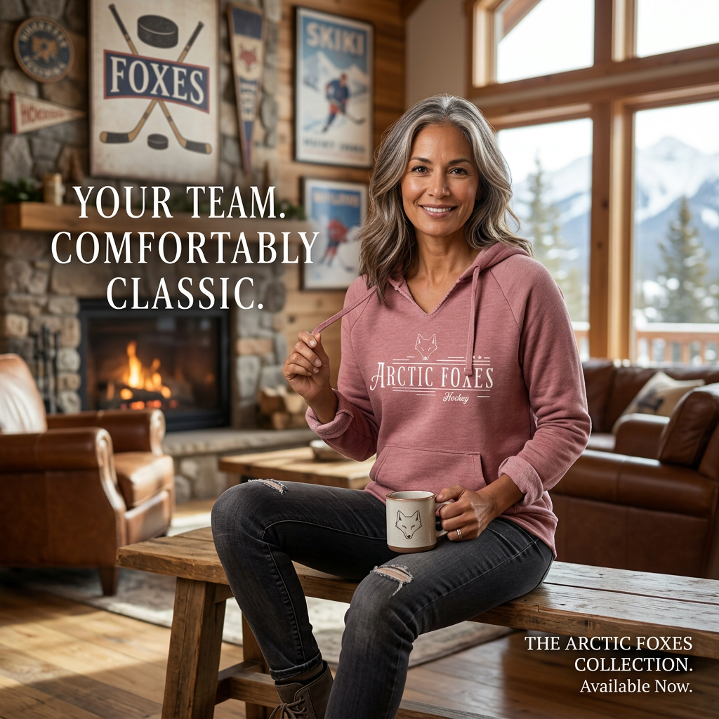 Arctic Foxes Hockey Mom Hoodie