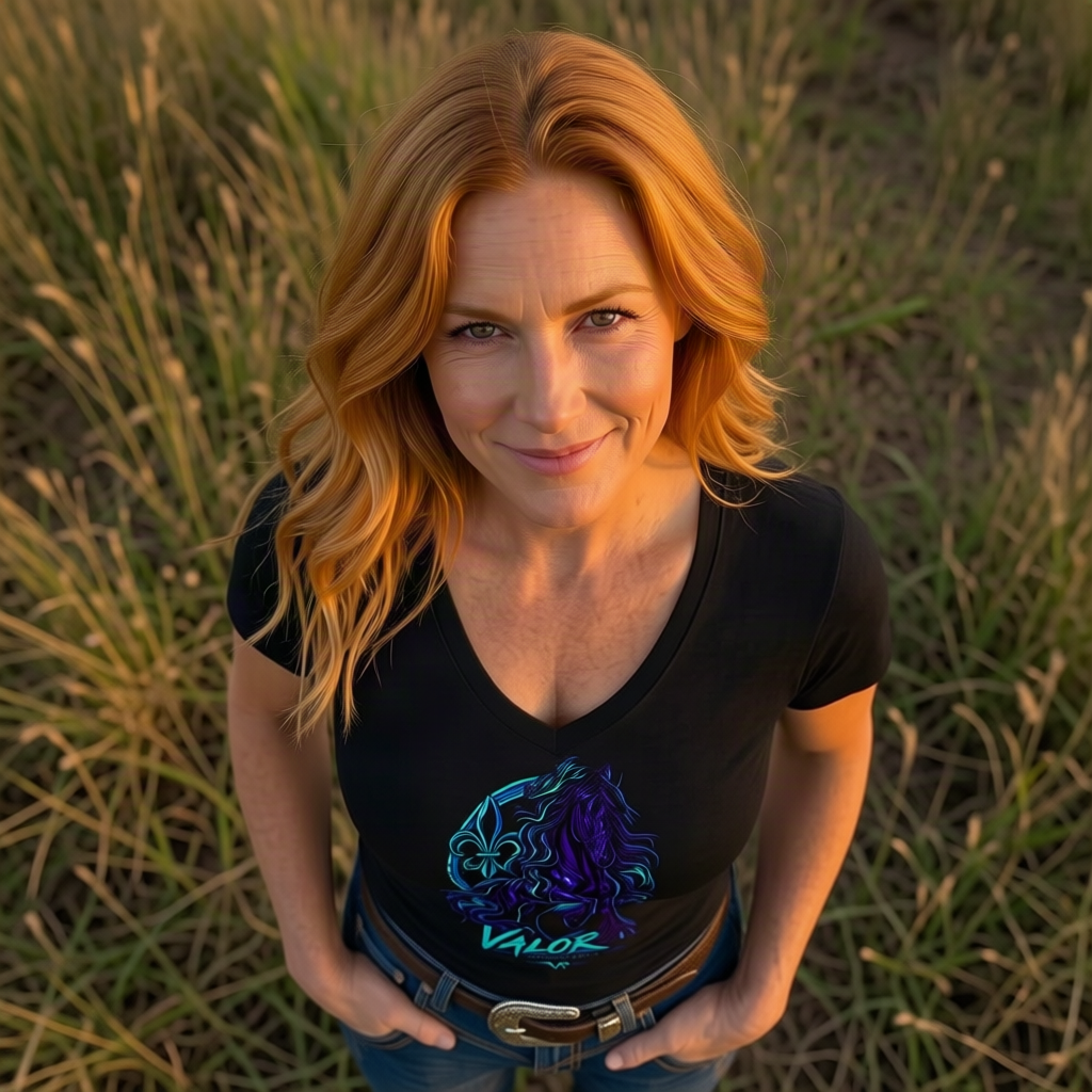 Majestic Friesian T‑shirt— Neon Valor