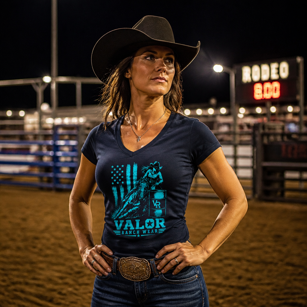 Turn With Valor – Barrel Racing Tee