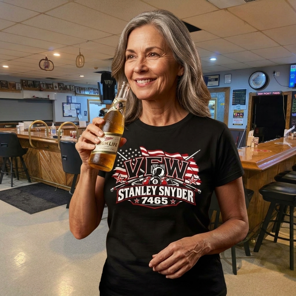 VFW Stanley Snyder 7465 — Rack ’Em Up T-Shirt