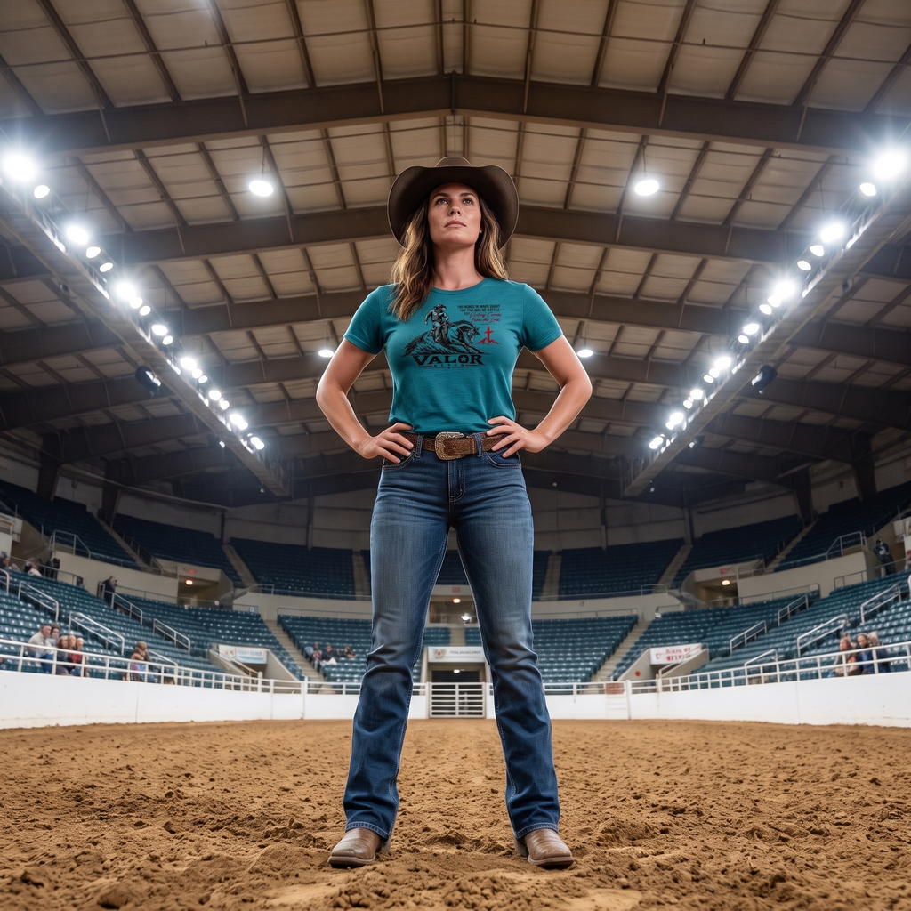 Made Ready for Battle – Valor Ranch Reining Horse T‑shirt