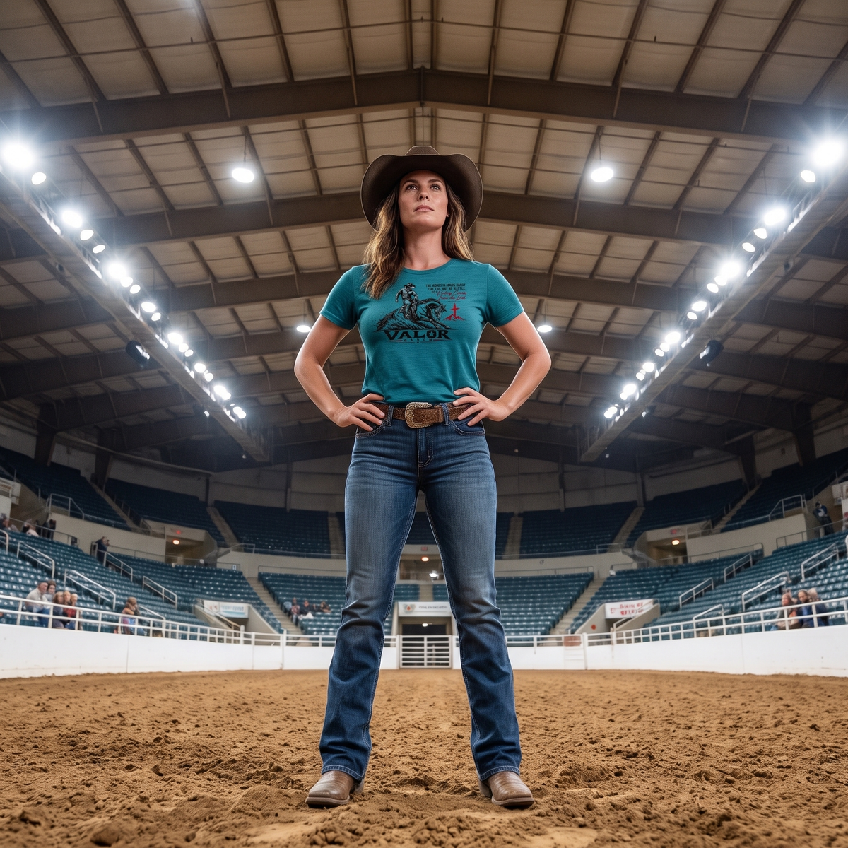 Made Ready for Battle – Valor Ranch Reining Horse T‑shirt
