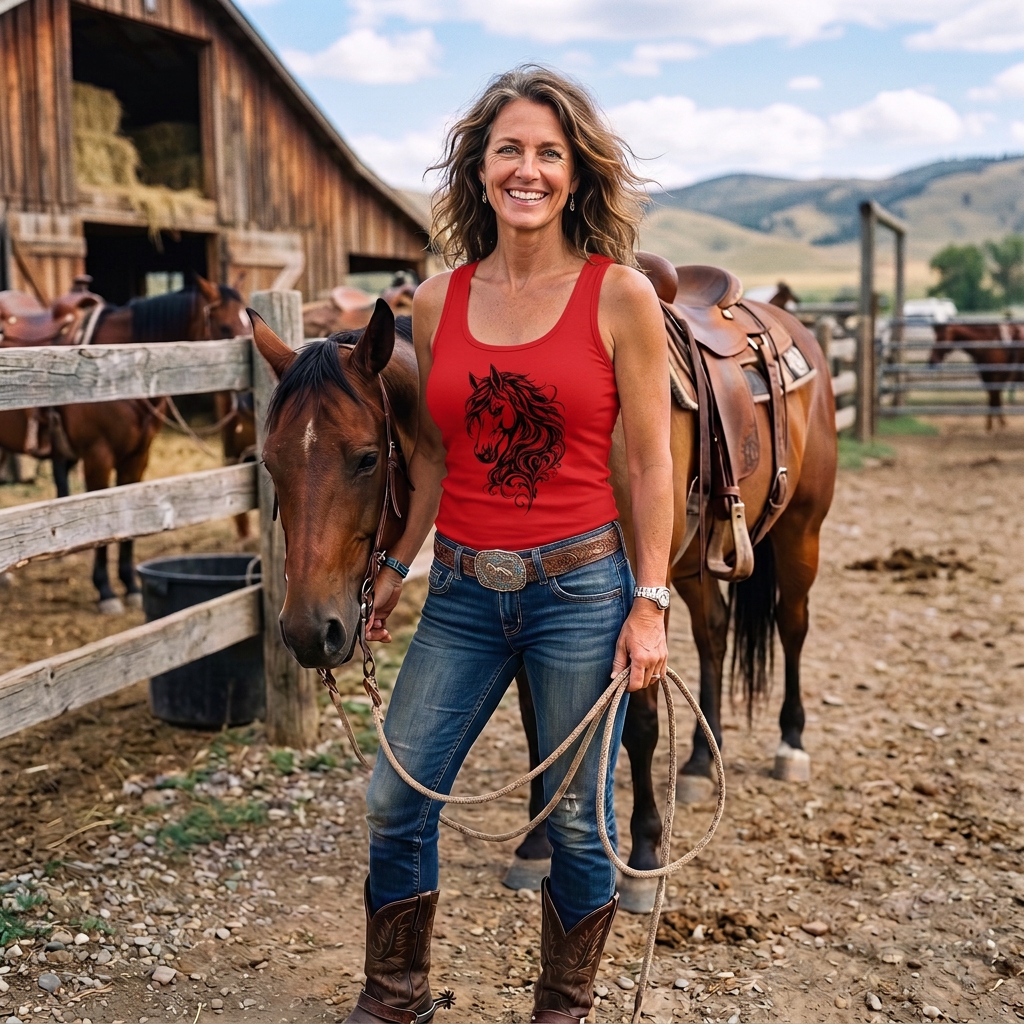 Wild Elegance Horse Tank – Free Spirit Collection