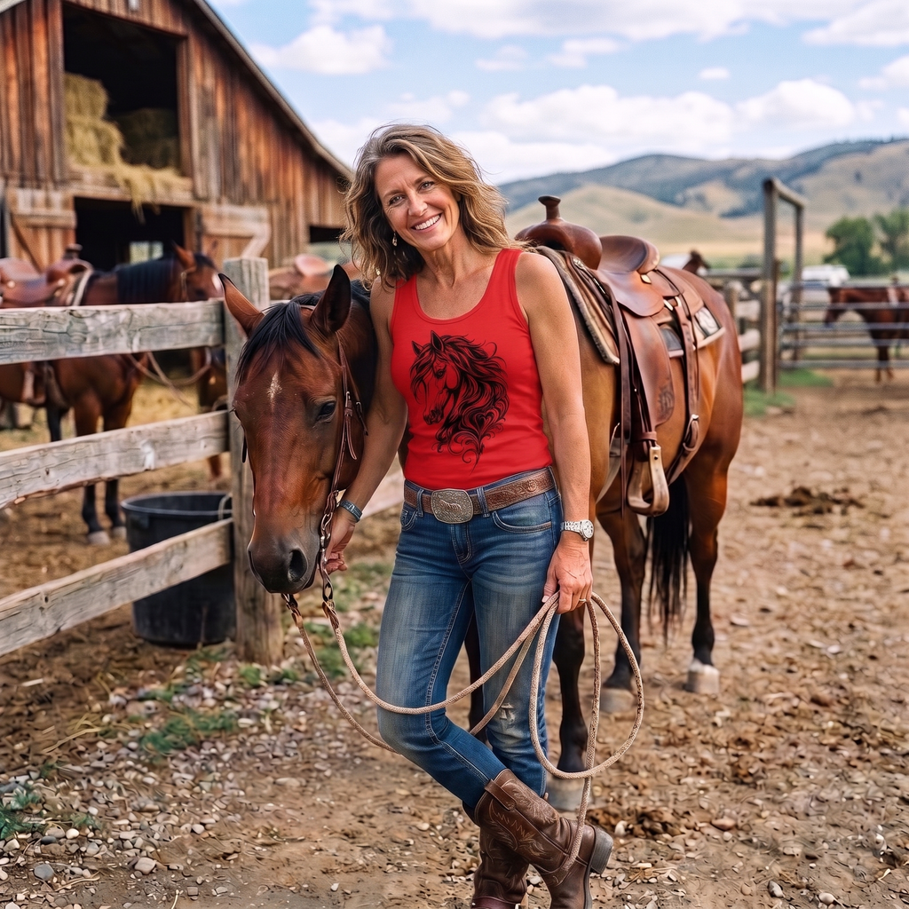 Wild Elegance Horse Tank – Free Spirit Collection