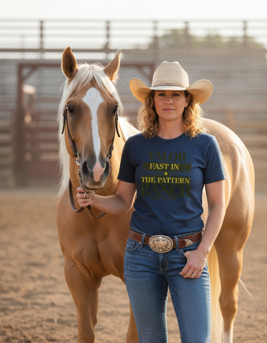 Valor Ranch – Sector of Fire Barrel Racing Tee