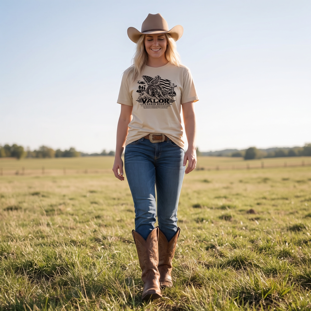 Faith, Freedom & Valor – Reining Horse T-shirt