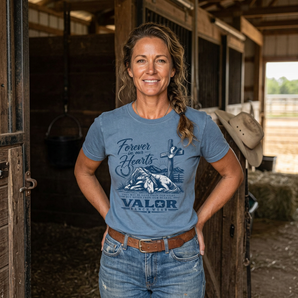 Forever in Our Hearts – Equine Memorial Tee