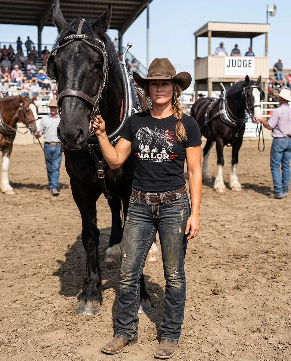 Built to Carry the Mission – Valor Ranch Shire Horse Tee