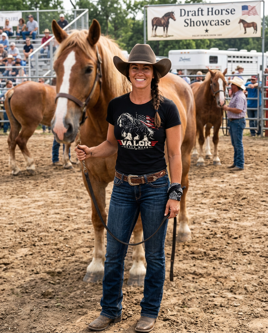 Built to Carry the Mission – Valor Ranch Shire Horse Tee