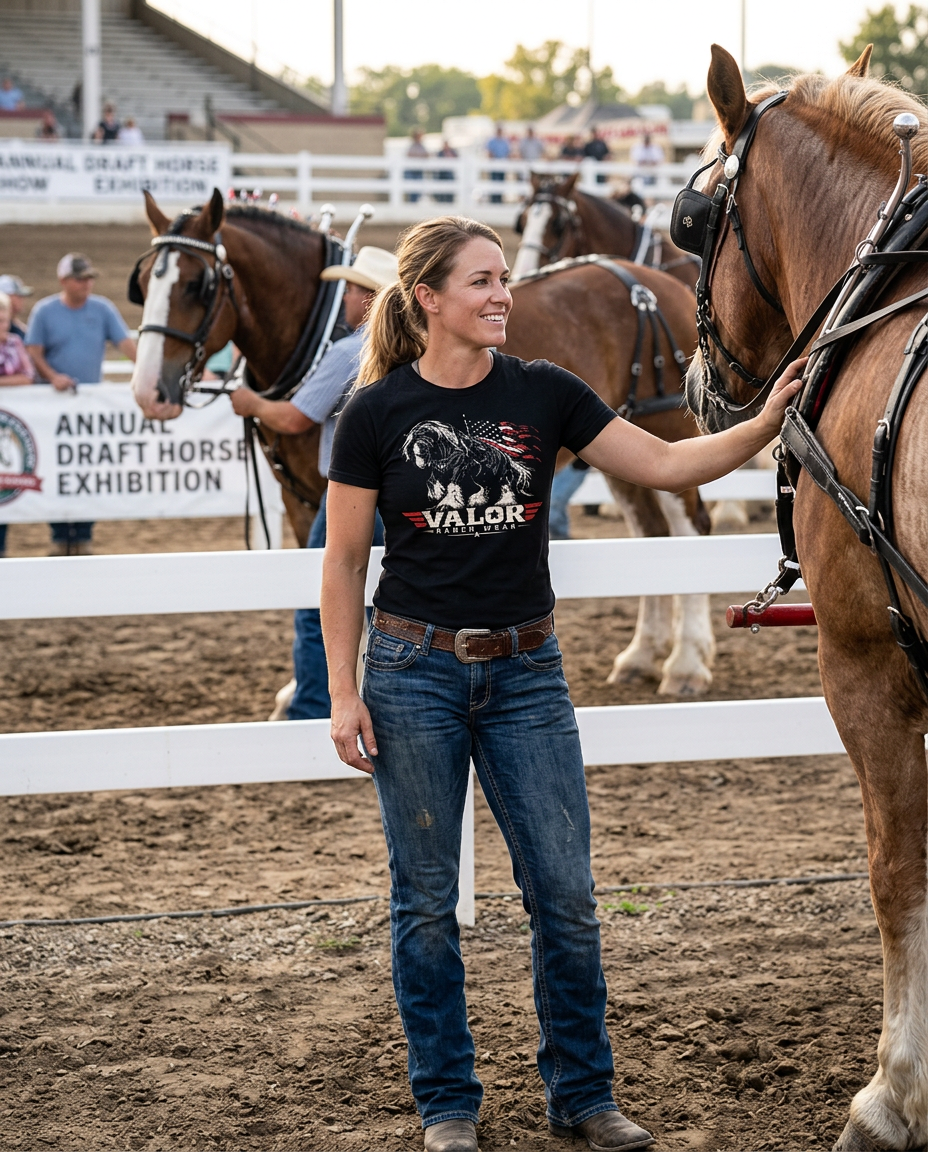 Built to Carry the Mission – Valor Ranch Shire Horse Tee