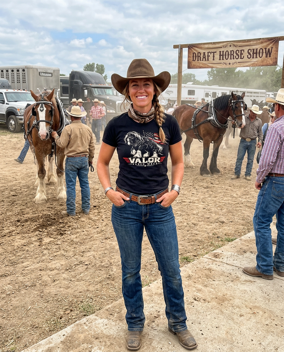 Built to Carry the Mission – Valor Ranch Shire Horse Tee