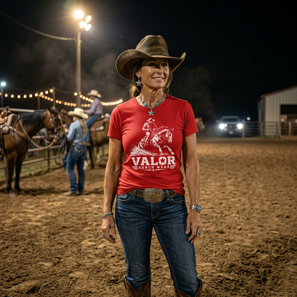 Stop With Intent – Valor Ranch Reining Tee
