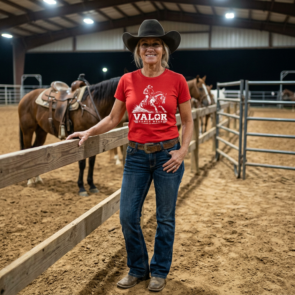 Stop With Intent – Valor Ranch Reining Tee