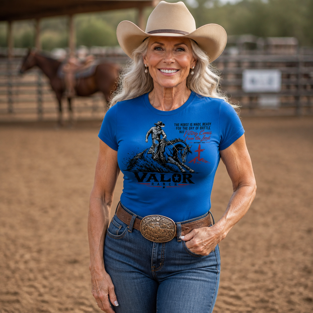 Made Ready for Battle – Valor Ranch Reining Tee