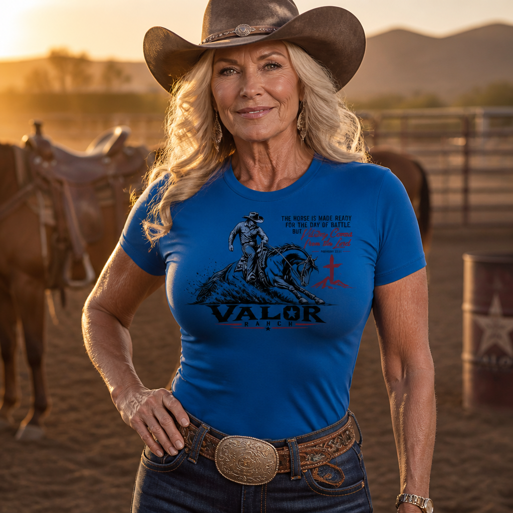 Made Ready for Battle – Valor Ranch Reining Tee