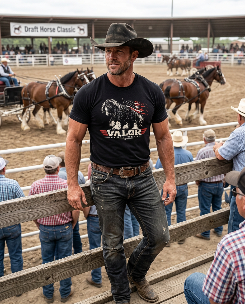Built to Carry the Mission – Valor Ranch Shire Horse Tee