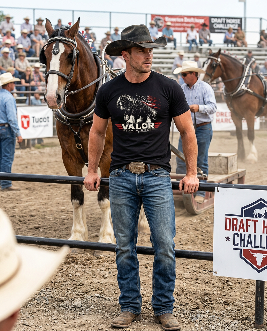 Built to Carry the Mission – Valor Ranch Shire Horse Tee