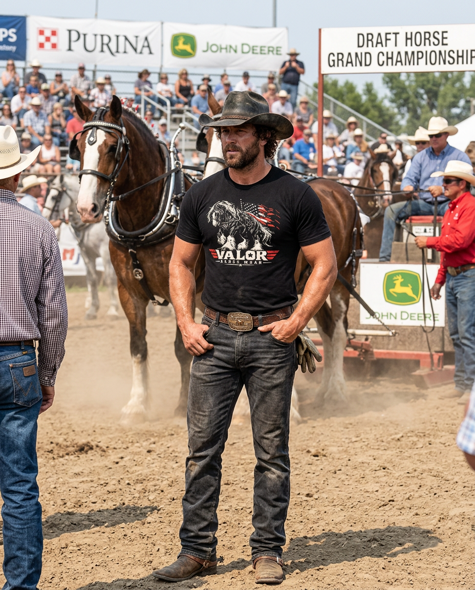 Built to Carry the Mission – Valor Ranch Shire Horse Tee