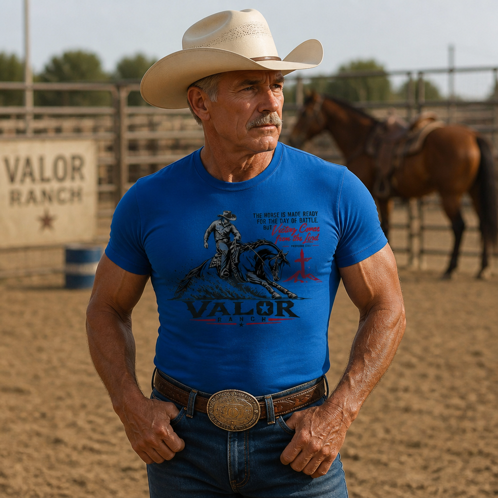 Made Ready for Battle – Valor Ranch Reining Tee