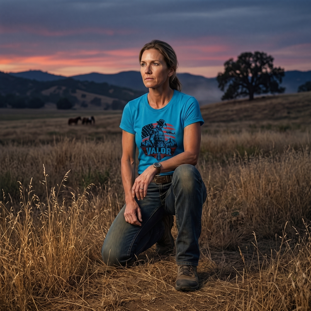 Valor Frontline Cowboy T‑shirt – American Warrior Collection