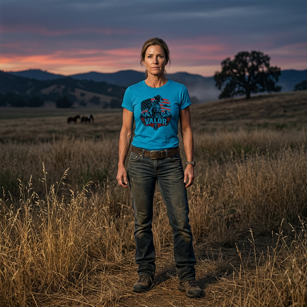 Valor Frontline Cowboy T‑shirt – American Warrior Collection