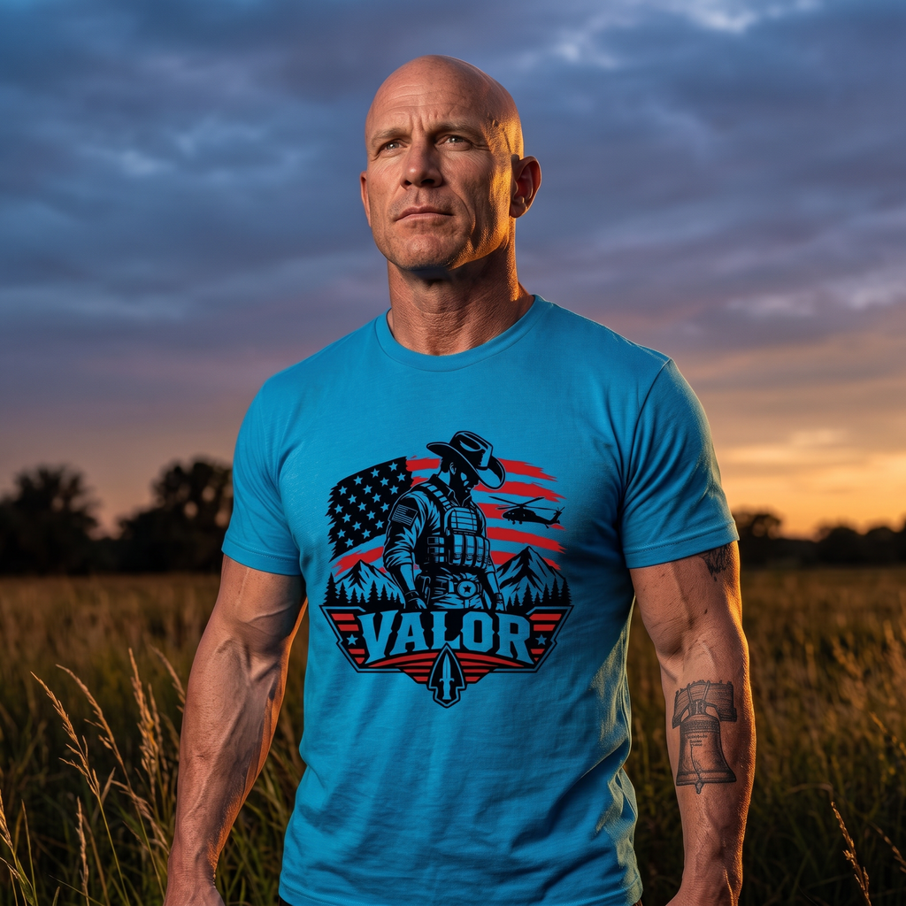 Valor Frontline Cowboy T‑shirt – American Warrior Collection